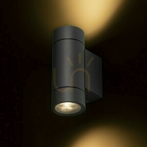 Outdoor wall lamp Mizzi New Ii wall lamp Anthracite 230 V Gu10 2x35 W Ip65 small 4
