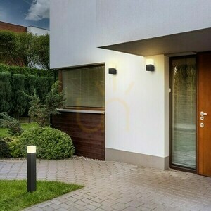 Outdoor wall lamp Clyde wall lamp Anthracite 230 V E27 28 W Ip44 small 3