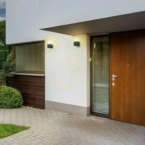 Outdoor wall lamp Clyde wall lamp Anthracite 230 V E27 28 W Ip44 small 4