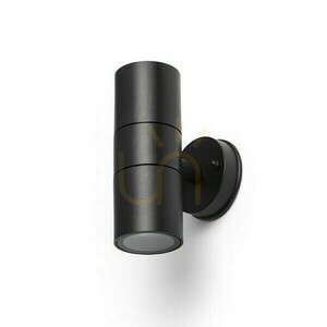 Outdoor wall lamp Sorano Ii Black Plastic 230 V Led Gu10 2x8 W Ip44 small 3