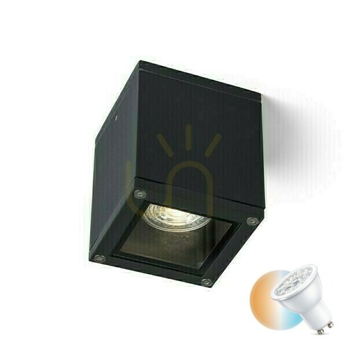 Check Plafonds Outdoor Keig Ceiling Black 230 V Gu10 35 W Ip65