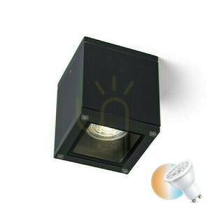 Plafonds Outdoor Keig Ceiling Black 230 V Gu10 35 W Ip65 small 0