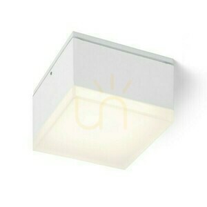 Plafonds Outdoor Orin Sq Ceiling White Satin Acrylic 230 V Led 10 W Ip54 3000 K