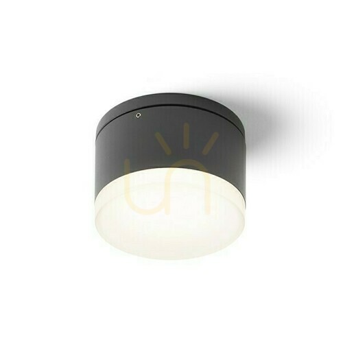 Check Plafonds Outdoor Orin R Ceiling Anthracite Satin Acrylic 230 V Led 10 W Ip54 3000 K