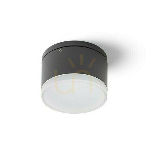 Check Plafonds Outdoor Orin R Ceiling Anthracite Satin Acrylic 230 V Led 10 W Ip54 3000 K