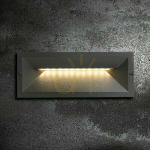 Check Ragg Recessed Outdoor Luminaire Black 230 V Led 12 W Ip65 3000 K
