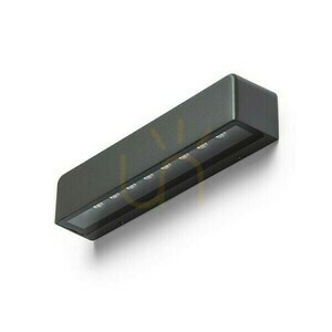 SAMPO outdoor wall light, anthracite grey, LED 9 W, 3000 K, IP65 small 2