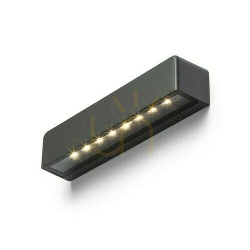 Check Wall lamp Sampo wall lamp Anthracite 230 V Led 9 W Ip65 3000 K