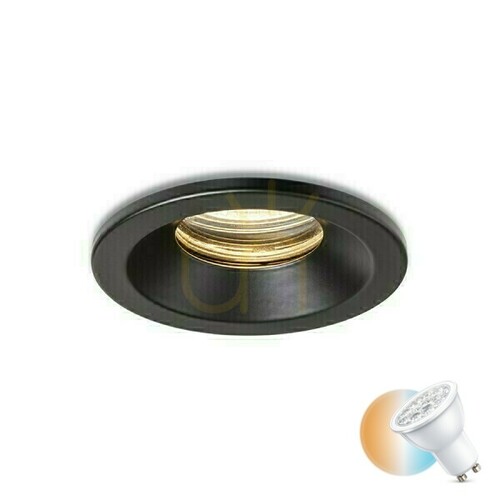 Check Bella Gu10 Black 230 V Led 15 W Ip65 Recessed Luminaire