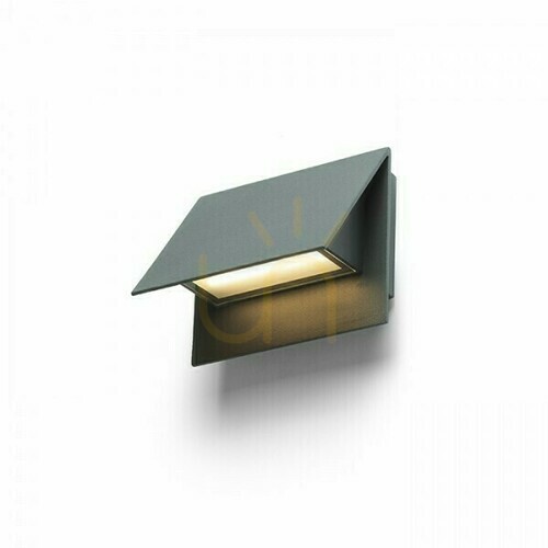Check Outdoor wall lamp Geri Anthracite 230 V Led 5 W Ip54 3000 K