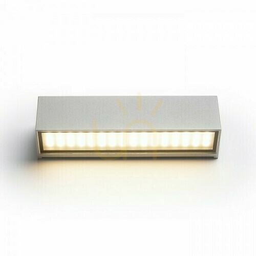 Check Outdoor wall lamp Camargue Silver Grey Satin Glass 230 V Led 6 W Ip65 3000 K