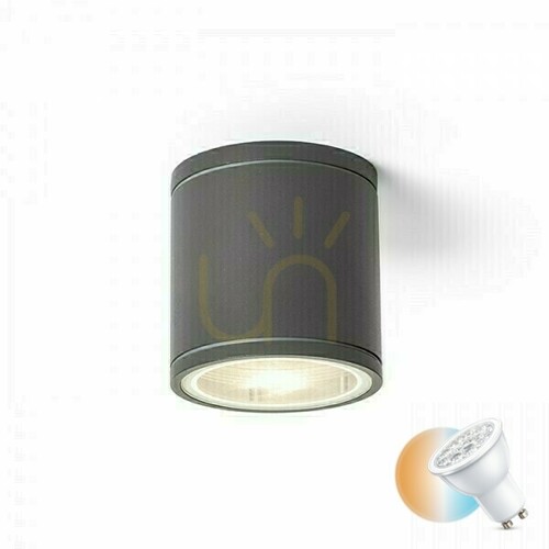 Check RENDL LIZZI R13507 Anthracite Outdoor Ceiling Light GU10 max. 8 W IP54