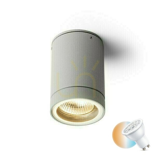 Check Plafonds Outdoor Sammy Ceiling Gray 230 V Led Gu10 15 W Ip54