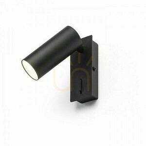 Wall lamp Tapio I Sq Black 230 V Led 4.5 W 3000 K small 1