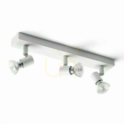Check Wall lamp Trica Iii wall lamp White 230 V Gu10 3x25 W.