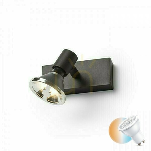 Check Wall lamp Trica I wall lamp Black 230 V Gu10 25 W.