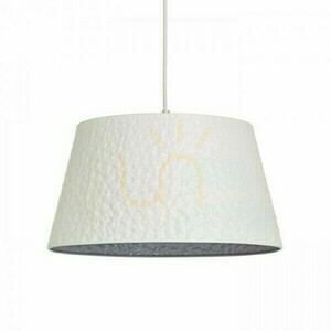 Bucky 40 White/Grey Metal Pendant Lamp 230 V E27 28 W. small 1