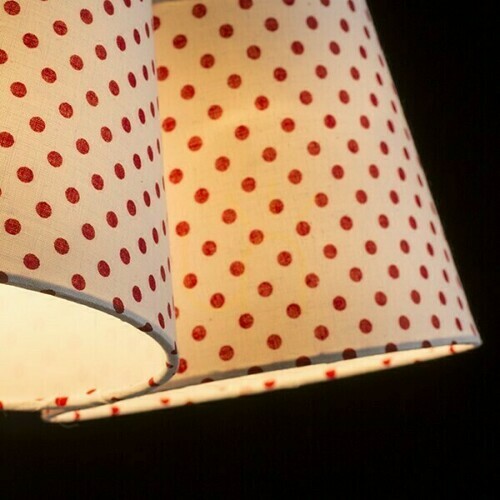 Check Nancy Iii White/Red Pendant Lamp 230 V E14 3x11 W.