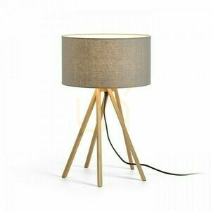 El Paso Table Lamp Grey Bamboo 230 V E14 11 W. small 1