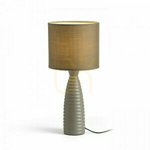 Laura Beige Gray Table Lamp 230 V E27 28 W. small 1