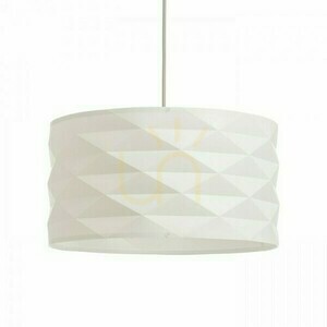 Rendl EZRA 40 pendant light white PVC/grey E27 15 W R13319 small 1