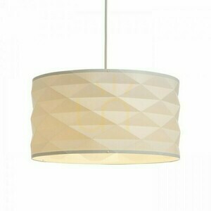 Rendl EZRA 40 pendant light white PVC/grey E27 15 W R13319 small 2