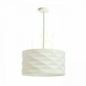 Rendl EZRA 40 pendant light white PVC/grey E27 15 W R13319 small 0