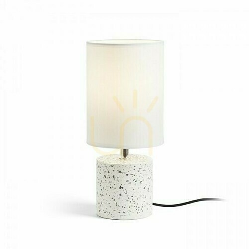 Check Camino Table Lamp with Lampshade White Decor Teraco 230 V E27 28 W.