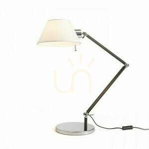Montana Table Lamp White/Black Chrome 230 V E27 11 W small 3