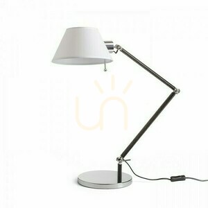 Montana Table Lamp White/Black Chrome 230 V E27 11 W small 0