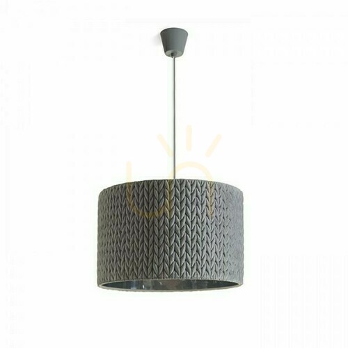 Check Aino 40 Grey Chrome Pendant Lamp 230 V E27 28 W.