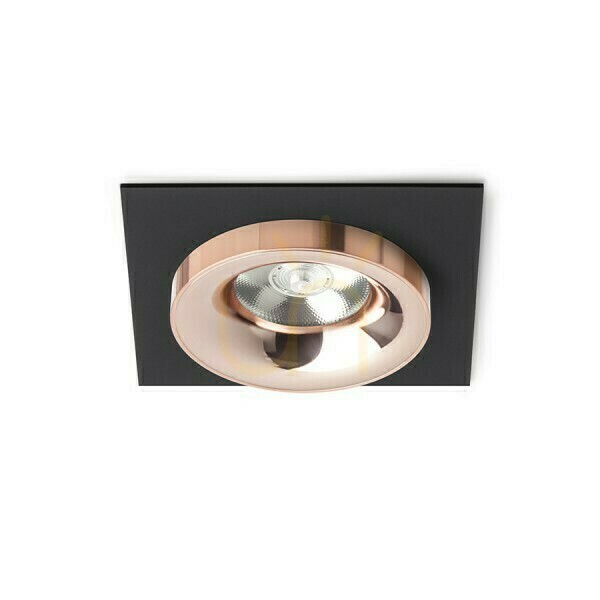 Sharm Sq I Black Copper/Copper Recessed Luminaire 230 V Led 10 W 24° 3000 K