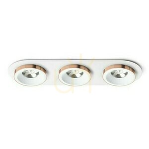 Sharm R Iii Recessed Luminaire White Copper 230 V Led 3x10 W 24° 3000 K small 0