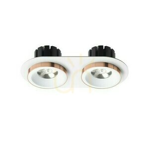 Sharm R Ii Recessed Luminaire White Copper 230 V Led 2x10 W 24° 3000 K small 1