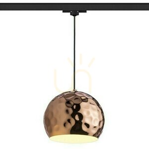 Blondie 25 pendant lamp for 3-circuit track, copper, E27, 15 W small 0