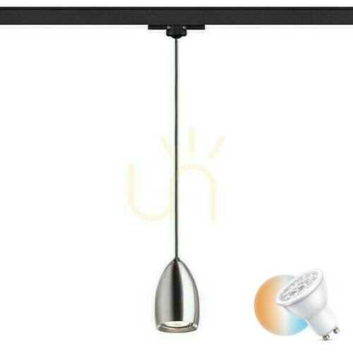 Check Babades Pendant Lamp For Rail 3 Phase Nickel Matte 230 V Gu10 35 W.