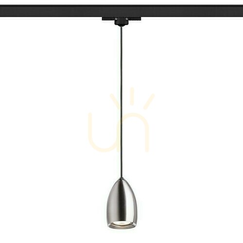 Check Rendl BABADES R13217 3-circuit track pendant, matt nickel, GU10 35 W