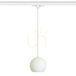 Copa Pendant Lamp For Rail 3 Phase Opal Glass 230 V E27 28 W. small 1