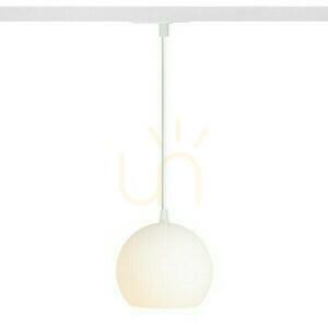 Rendl Copa Pendant for 1-Circuit Track, Opal Glass, E27 11 W, R13205 small 2