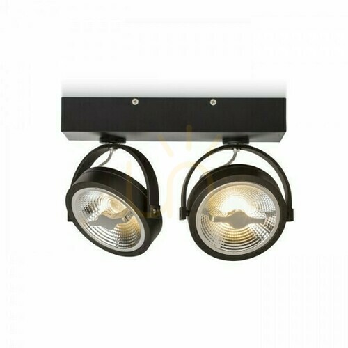 Check Wall lamp Kelly Led Ii Dimm wall lamp Black 230 V 2x12 W 24° 3000 K