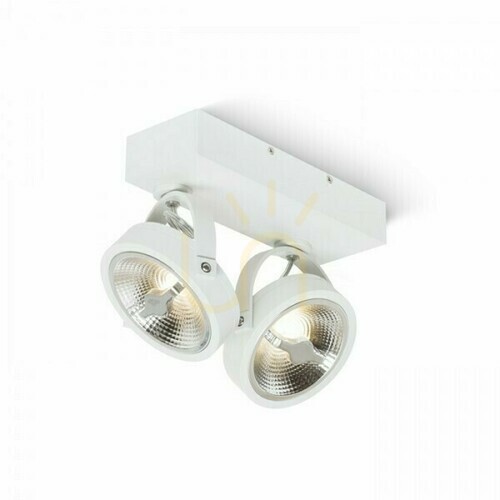 Check Wall lamp Kelly Led Ii Dimm wall lamp White 230 V 2x12 W 24° 3000 K