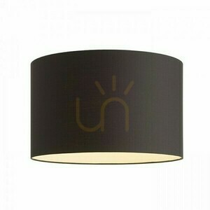 Lampshade, Ron 55/30 Polycotton Black/White PVC Max lampshade. 23 W small 3