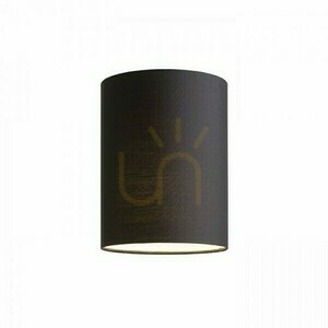Lampshade, Ron 15/20 Polycotton Black/White PVC Max lampshade. 28 W small 0
