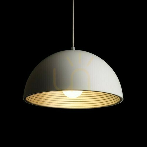 Check Carissima 40 Matte White / Silver Grey Pendant Lamp 230 E27 42 W.