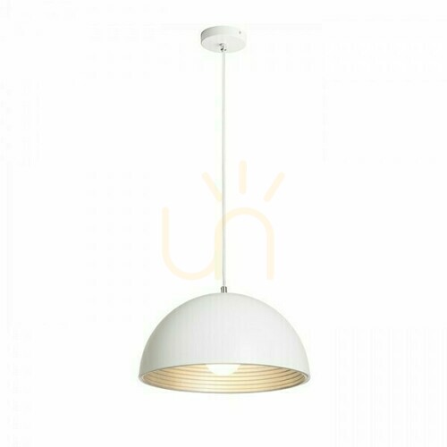 Check Carissima 40 Matte White / Silver Grey Pendant Lamp 230 E27 42 W.