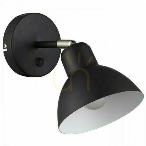 Check Wall lamp Baroque Black Chrome 230 V E27 28 W