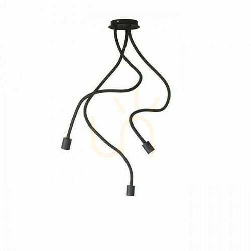 Check Rendl LOYD E27 III black pendant lamp 3×E27 15 W R12935