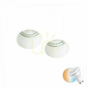 Quo R Ii Recessed Gypsum 230 V Gu10 2x35 W luminaire. small 0