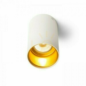 Rendl TUBA CEILING R12745 ceiling light, matte white/gold, GU10 7 W small 1