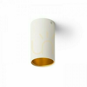 Rendl TUBA CEILING R12745 ceiling light, matte white/gold, GU10 7 W small 3